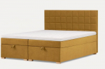 Lova su patalynės dėže Baretta 160x200 cm, audinys Monolith 48 auksinė