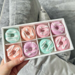 Putojančių vonios bombų &bdquo;Donuts&ldquo; rinkinys, 8 vonios bombos po 30 g