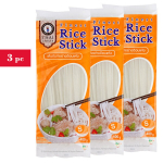 Ryžių makaronai, Finest Rice Stick S 1mm, Thai Dancer, 3x400g