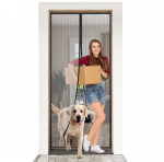 Esmayulo magnetinis durų tinklelis nuo vabzdžių 120 &times; 210 cm, juodas