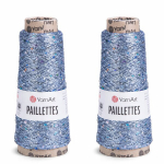 YarnArt Paillettes siūlai, 2x50g, spalvos kodas 8003