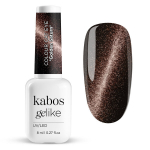 Kabos Gelike Cat Eye Saturn, 8 ml &ndash; magnetinis hibridinis nagų lakas, 3D katės akies efektas, prabangi auksinė spalva