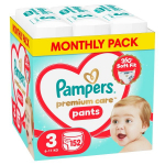 Pampers Premium Care Sauskelnės-Kelnaitės, 3 Dydžio, 152 vnt.