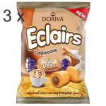 Karameliniai &bdquo;Eclairs&ldquo; su kapučino skonio grietinėlės įdaru 3 kg.