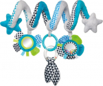 Interaktyvus lovelės/ vežimėlio žaislas CANPOL BABIES Zig Zag, 68/063_blu