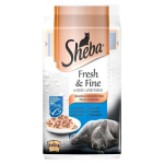 Sheba Fresh & Fine Mini &scaron;lapias kačių maistas žuvies skonio, 6x50 g