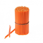 350 vnt. Bičių va&scaron;ko žvakių "Danilovo" oranžinės spalvos, 1000 g No140