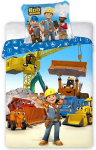 Vaiki&scaron;kas patalynės komplektas Bob the Builder 100x135, 2 dalių
