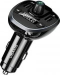 Belaidis FM moduliatorius/dvigubas USB 3.4A automobilinis įkroviklis, juodas
