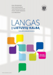 Vadovėlis pradedantiesiems Langas į lietuvių kalbą