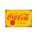 Metalinė plok&scaron;telė 40 x 60 cm., Coca-Cola In Bottles