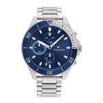 Vyri&scaron;kas laikrodis Tommy Hilfiger Larson, sidabrinis/mėlynas