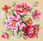 Siuvinėjimo rinkinys Magic Needle Flower Magic. Peonies 140-001