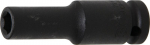 Smūgio lizdas &scaron;e&scaron;iakampis, gilus | 12,5 mm (1/2 colio) pavara | 10 mm BGS Technic-7210