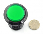 Arcade Push Button 3.3cm - žalias su pa&scaron;vietimu
