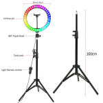 Zomei 10 colių RGB LED žiedinė fotografijos lemputė, asmenukės &scaron;viesos žiedas