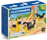 Clicformers konstruktorius Drąsūs draugai 3in1, 74 detalės