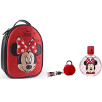 Rinkinys Minnie Mouse mergaitėms: tualetinis vanduo EDT, 100 ml + lūpų balzamas + kosmetinė