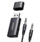 Garso adapteris Bluetooth 5.1, 3.5 mm mini jack, juodas
