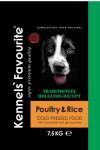 Poultry Rice 7,5kg-Kennels Favourite (&scaron;alto spaudimo). Auk&scaron;čiausios (super premium) kokybės &scaron;alto spaudimo visavertis pa&scaron;aras visų veislių suaugusiems &scaron;unims