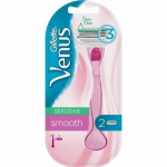 Skustuvas VENUS Smooth Sensitive Pink, 2 galvutės