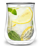 Vialli Design stiklinė dvigubo stiklo sienelėmis Diva, 250 ml, 2 vnt.