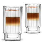 Vialli Design stiklinė dvigubo stiklo sienelėmis Lungo, 260 ml, 1 l