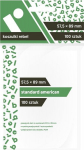Kortų dėklas Rebel Sleeves - American Standard, 57.5x89mm, 100 Vnt
