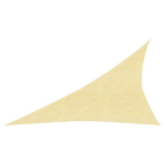 vidaXL Uždanga nuo saulės, smėlio spalvos, 3x4x5m, HDPE, 160g/m&sup2;, Kreminė spalva
