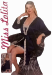 Naktinių ir chalato komplektas moterims Miss Lolita, mėlynas