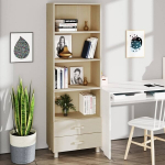 vidaXL Komoda, medaus ruda, 60x35x180cm, pu&scaron;ies medienos masyvas