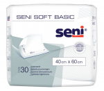 Sugeriantys paklotai Seni Soft Basic, 40x60 cm, 30 vnt.