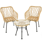 Sodo baldų komplektas Desire beige Patio, rudas