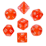 Kauliukų rinkinys Rebel Rpg Mini Crystal, raudonas