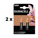 Baterijos DURACELL AAA, LR03, 2vnt x 2 pak. pakuotė