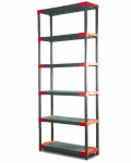 Modulinė plastikinė lentyna 222x120x46cm, atspari vandeniui, 97% perdirbta