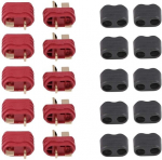 5 poros auk&scaron;tos kokybės "T-Plug", vyri&scaron;kos ir moteri&scaron;kos lyties, su apsauginiu apvalkalu, RC Lipo akumuliatorių jungtys