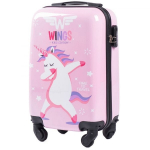 Mažas vaiki&scaron;kas lagaminas Wings kd01 XS, rožinis