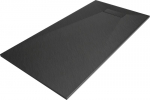 Stačiakampis du&scaron;o padėklas Mexen Hugo SMC su sifonu, Black, 180x80,90 cm