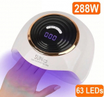 LIVMAN SUN C2 su UV LED manikiūrui ir pedikiūrui - su nuimamu pagrindu, 288W, 63LED