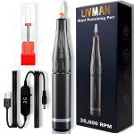 LIVMAN UV-201 manikiūrui ir pedikiūrui su 1 universaliu antgaliu, maitinamas USB laidu, 20W, 35 000 apsisukimų per minutę