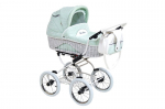 Universalus vežimėlis Scarlett Baby Fashion 3in1, white-mint