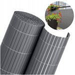 Balkono/terasos apsauga nuo saulės - užuovėja Plast PVC 0,9x5 m, pilka
