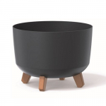 Gėlių vazonas Prosperplast Gracia DGRL350-S433, juodas