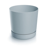 Gėlių vazonas su lėk&scaron;tute Prosperplast Tubo P DPOP200-443U, 19,9x19,9x19,6 cm