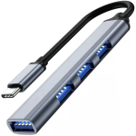 Adapteris Reagle HUB USB-C 4x USB 3.2 Gen