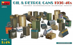 Klijuojamas Modelis MiniArt 49006 Oil & Petrol Cans 1930-40s 1/48