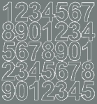 Lipnūs numerių lipdukai Drago, 4 cm, pilka/matiniai