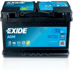 Akumuliatorius Exide AGM 72Ah 760A