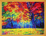 Deimantinė mozaika su rėmeliu TM Varvikas Autumn Forest LG229e 40x50 cm